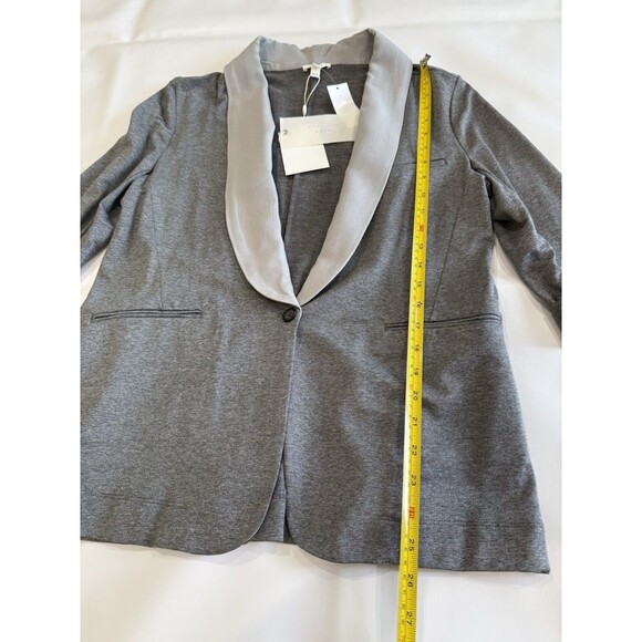 NWT Soft Joie Neville Blazer Gray Knit Open Front Jacket Women’s S L - Picture 6 of 8